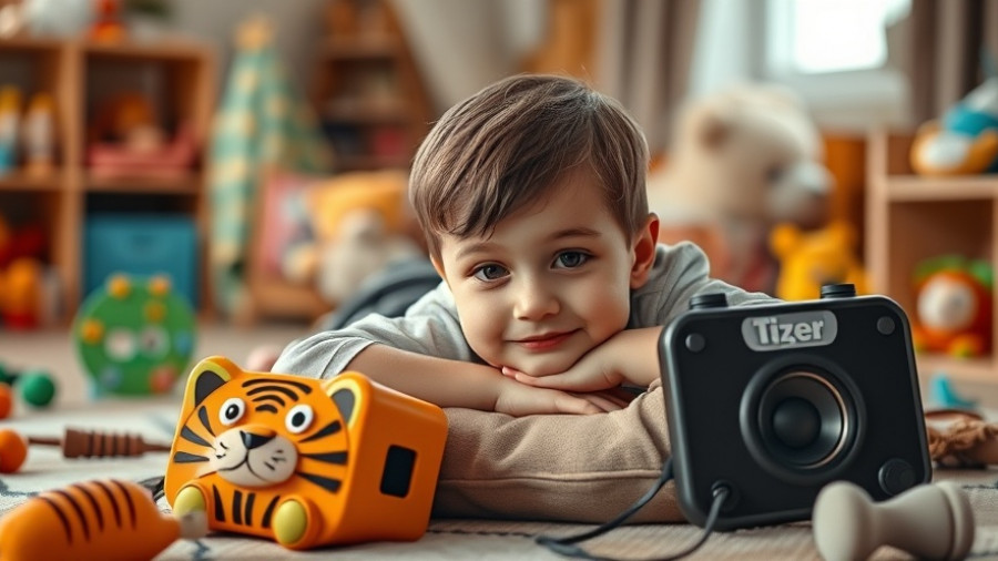 Tigerbox Mini für Kindergartenkinder in cozy play setting with young boy