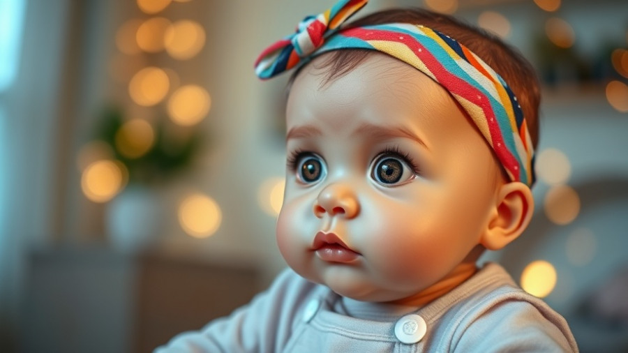 Realistic baby doll wearing pink outfit, sitting indoors.