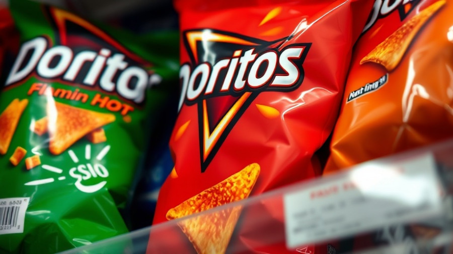 Flamin' Hot Doritos on store shelf, KI-System Doritos Waffenalarm.