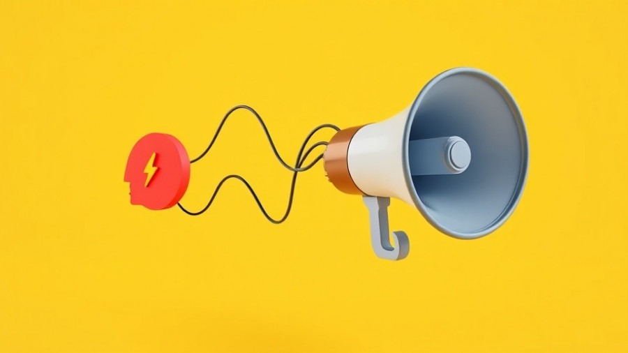 3D illustration of communication concept with tangled wire and head.