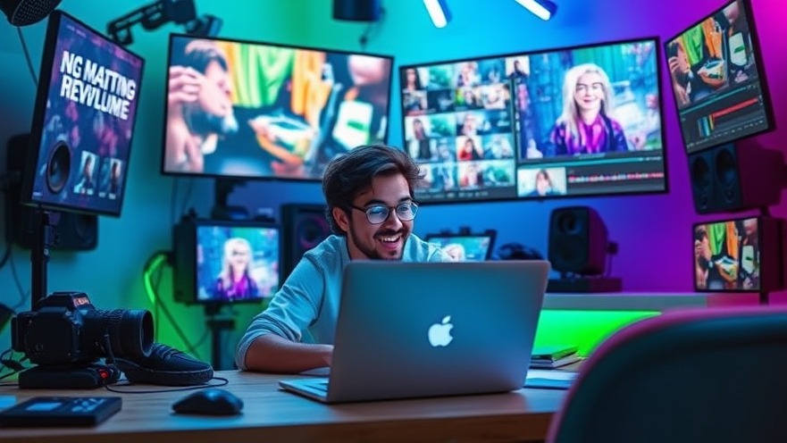 Creative workspace showcasing user-friendly video converters for video editing.