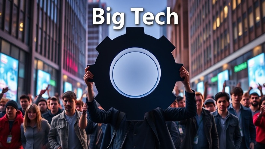 Aktivisten symbolisieren den Kampf um Verbraucherrechte im Wettbewerbsrecht gegen Big Tech.