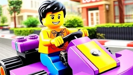 LEGO Go-Kart Racer packaging with a smiling figure, perfect for kreatives Spielzeug.