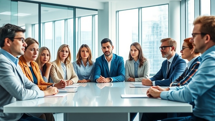 Diverse professionals discussing Datenschutz and Datensicherheit in a modern OVHCloud office.