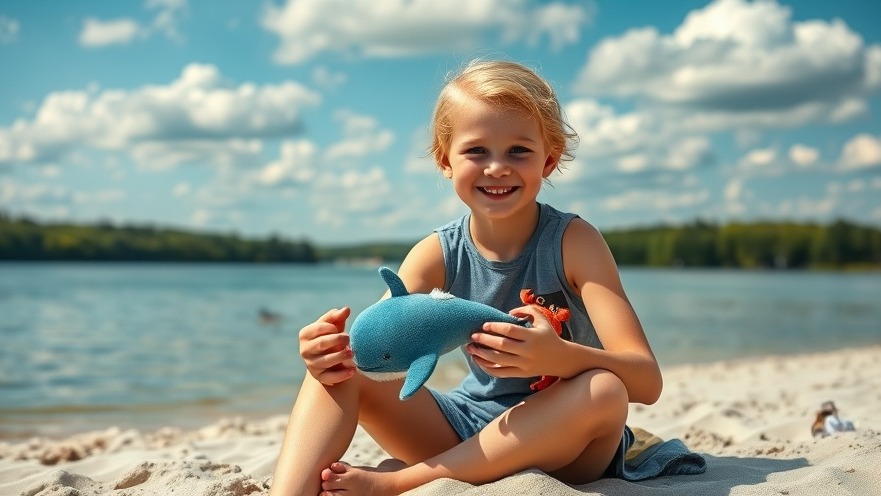 Cheerful person at Stadtparksee beach, enjoying Freizeitangebote Norderstedt.