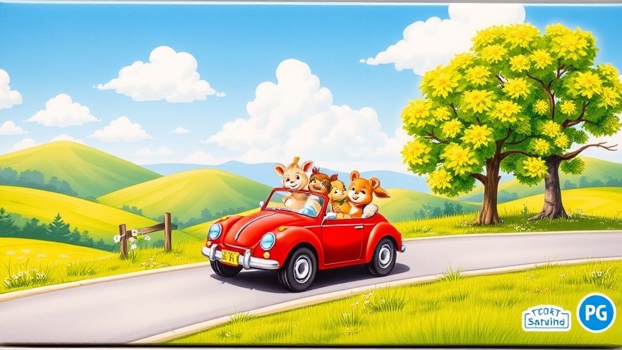 Kreative Spiele: Bunte Verpackung eines pädagogisch wertvollen Spiels für Autofahrten.