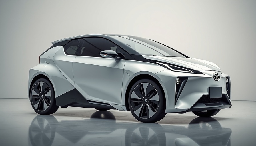 Futuristic Toyota FT-Me concept car in a bright showroom.