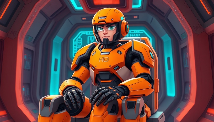 EFF website security enhancement depicted as a futuristic robotic exoskeleton