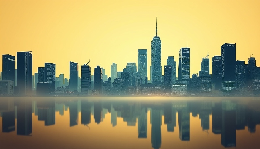 Futuristic city skyline with digital code integration, Digitale Zwillinge Städte