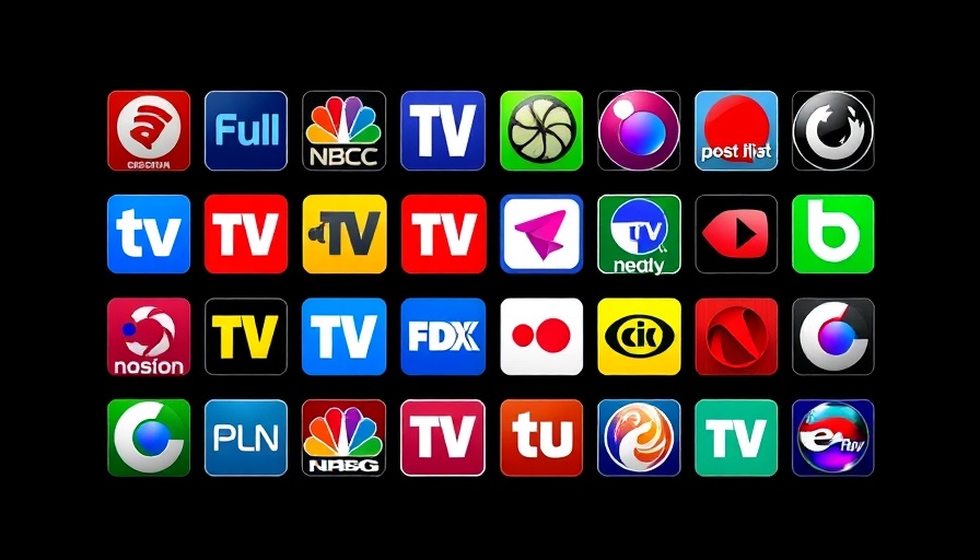 Farbenfrohe TV-Kanallogos Collage, über 60 Pay-TV-Sender gratis