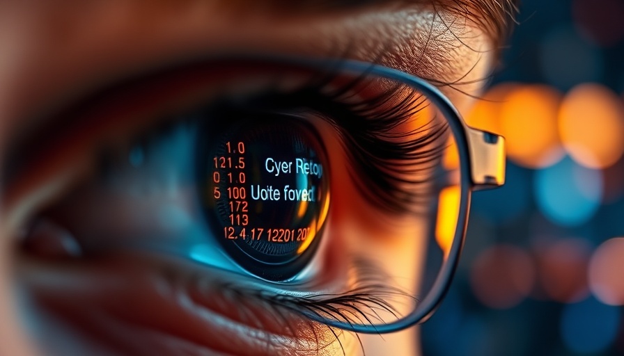 Technische und organisatorische Maßnahmen TOM reflected in eye.
