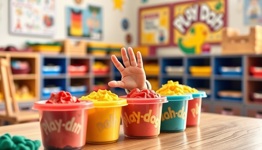 Vorteile von Spielteig im Klassenzimmer: Bunte Knete auf Holzbrett