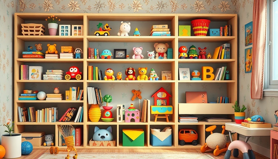 Spielzeugrotation für Kinder in a colorful playroom with neatly organized toys.