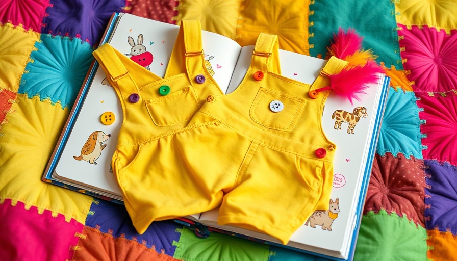 Children's book and playful overalls inspire bookish play ideas.