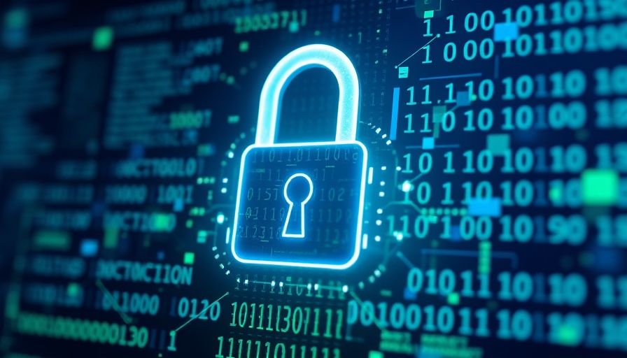 Futuristic secure PDF lock symbolizing document protection