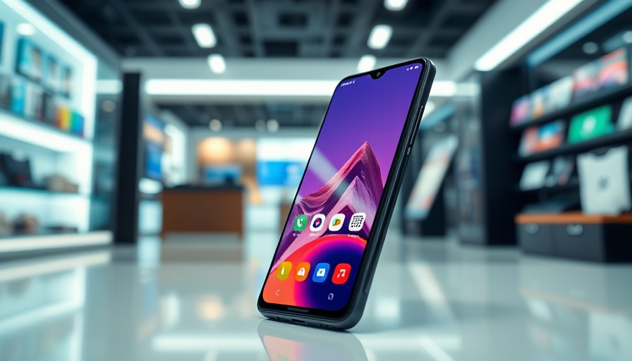 Samsung Galaxy A16 5G Angebot smartphone display in tech store