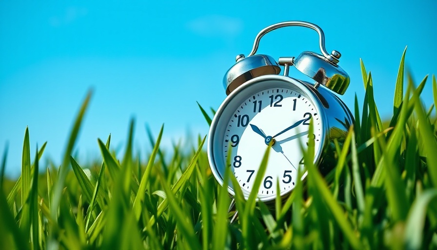 Neusortierung der Zeitzonen: alarm clock in green grass.