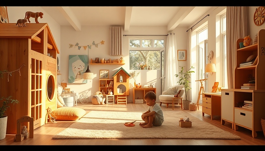 Kinderfreundliche Wohnräume gestalten: Cozy child-friendly living room with play area.