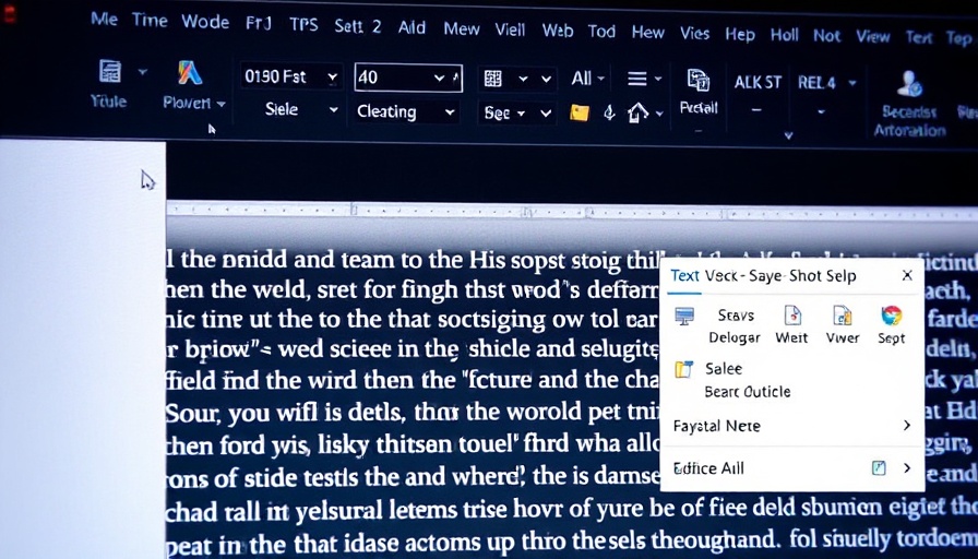 Microsoft Word document showing important editing features for productivity