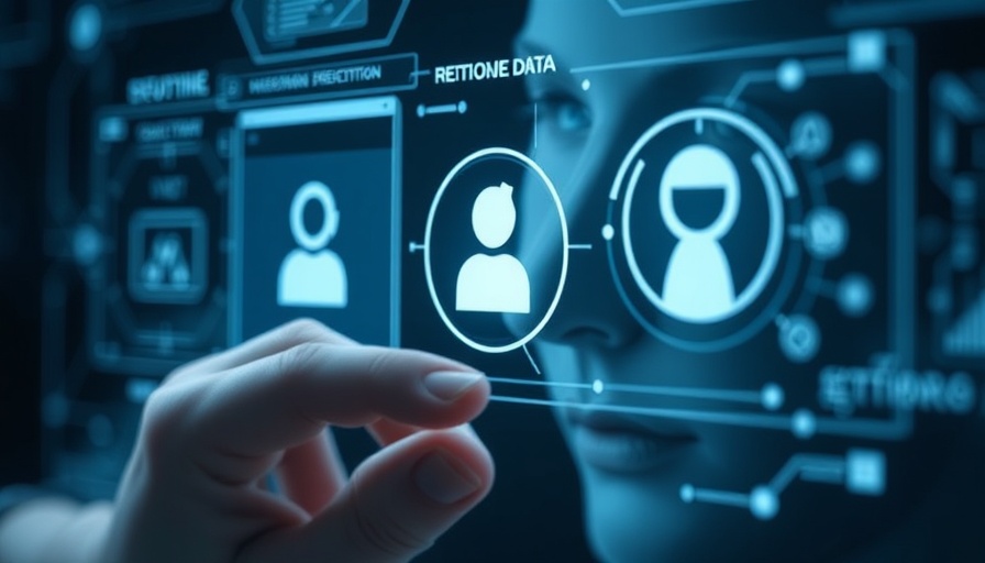 Futuristic interface for sensitive data detection, aufgedrängte Daten DSGVO.