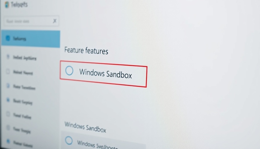 Windows Sandbox für Datenschutz feature highlighted in Windows settings.