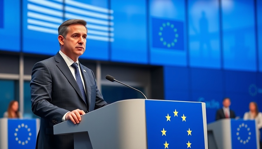 EU Chatkontrolle: Formal speaker discussing at EU podium