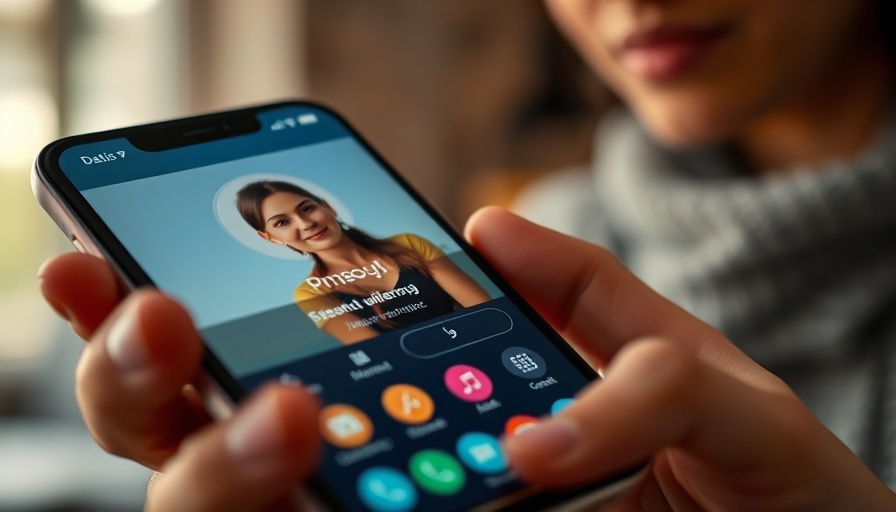 Close-up of smartphone with dating app interface, KI-Betrug beim Online-Dating.