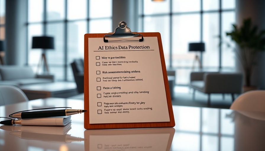 AI Impact Assessment checklist in a modern office.