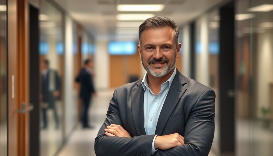 Telekommunikationsanbieter auswählen: Confident man in modern office.
