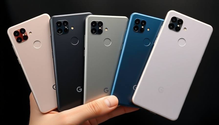 Google Pixel 9a smartphones in different colors, handheld.