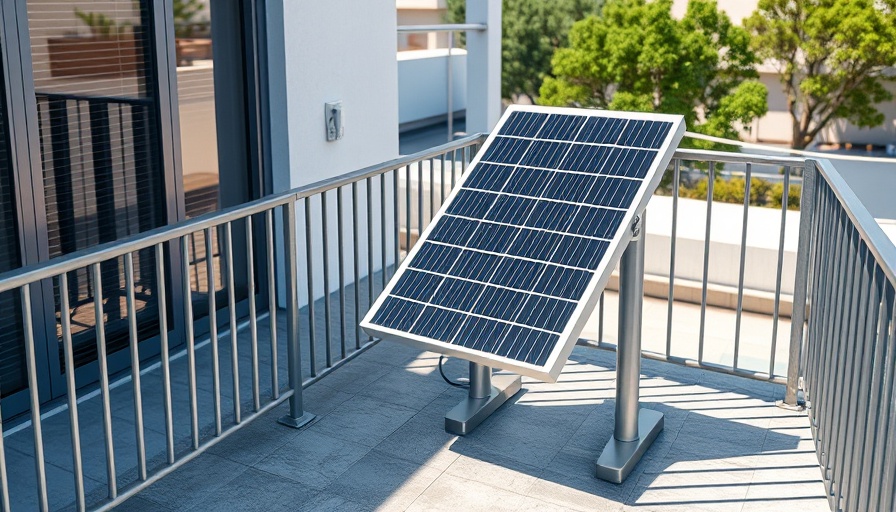 Modern 1000-watt balcony solar system installed outdoors.
