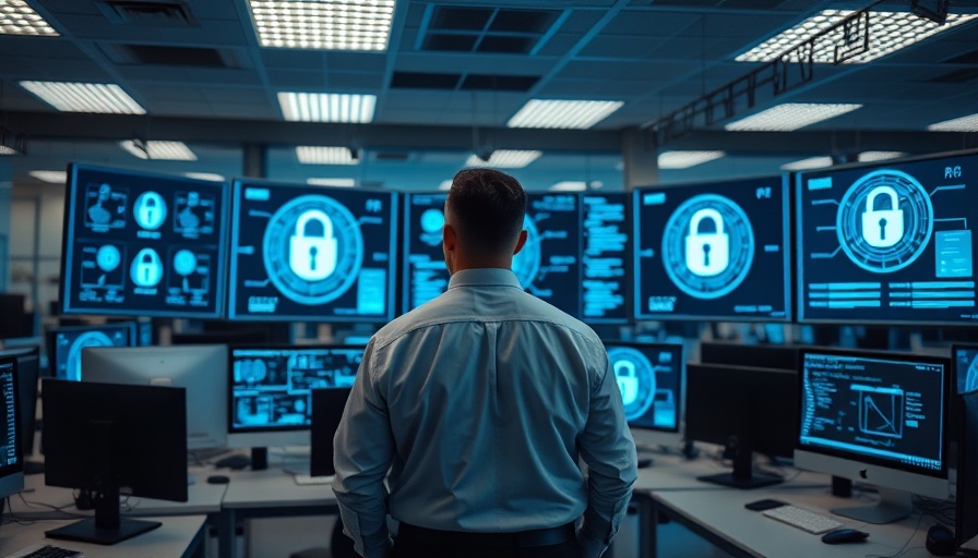 Conceptual image of IT-Sicherheit für Administratoren in a digital office setting.