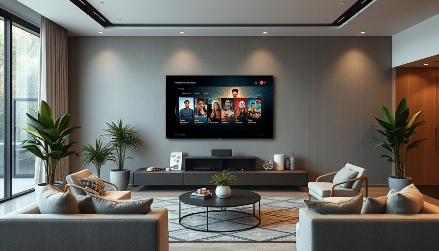 Neue Streaming Box mit Datenschutz im modernen Wohnzimmer.