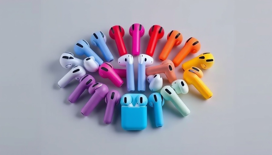 Verlustfreies Audio AirPods Max headphones in colorful array.