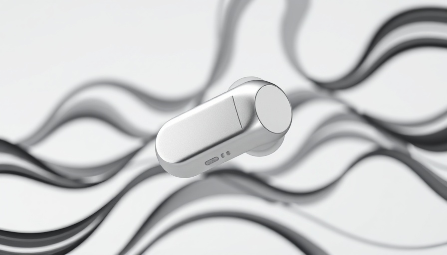 Samsung Galaxy Buds3 Angebote: Silver earbud with sound waves.