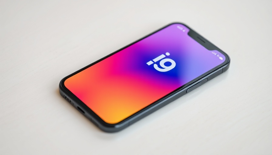Sleek phone with iOS 19 logo highlighting Datenschutz Neuerungen.