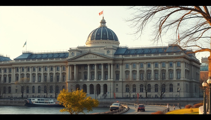Grand historical building symbolizing Zentralisierung Datenschutzaufsicht.
