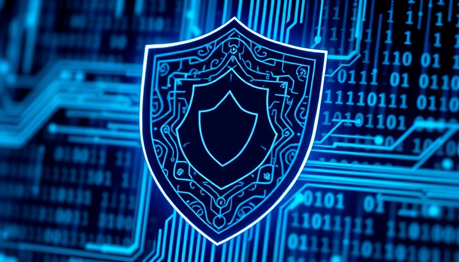 Aktuelle Sicherheits-Updates symbol with digital shield.