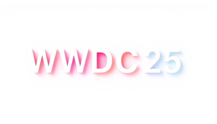 Vibrant WWDC25 logo with gradient colors, iOS 19 und macOS 16