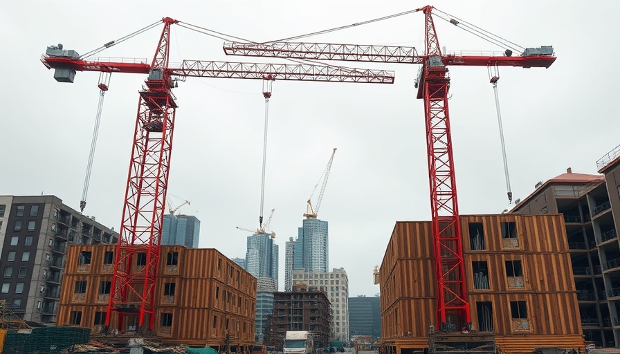 Hochschulcampus in Rostock under modular construction.