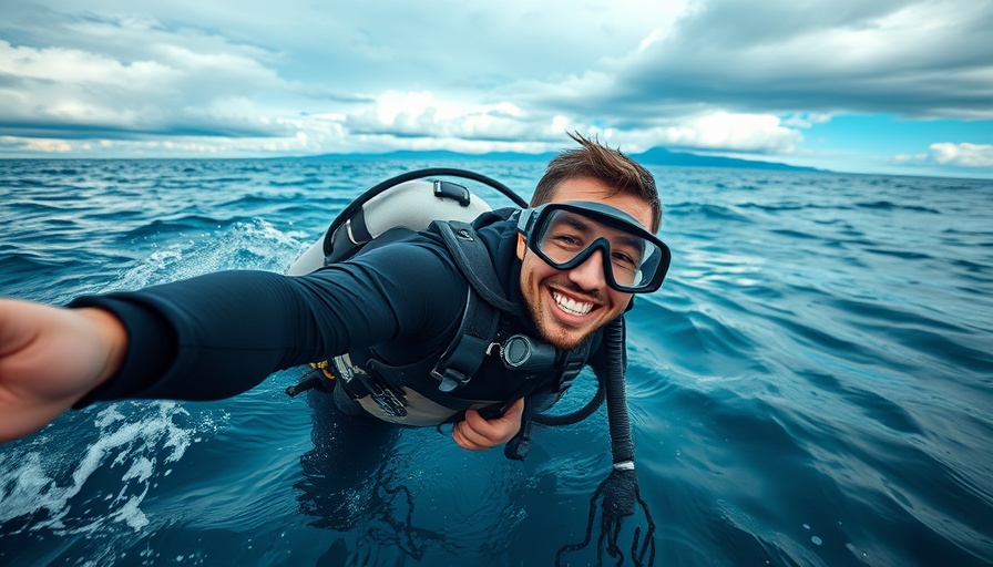 Unterwasserleben der Orkas documentary diver in ocean.