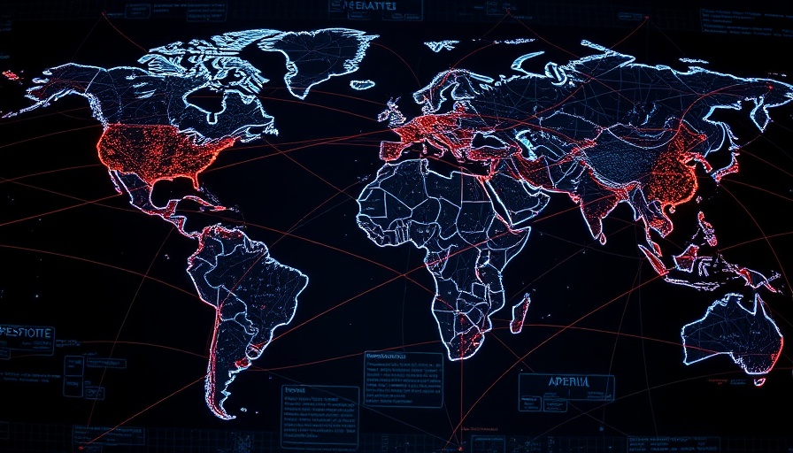 Transatlantischer Datenverkehr map with network lines.