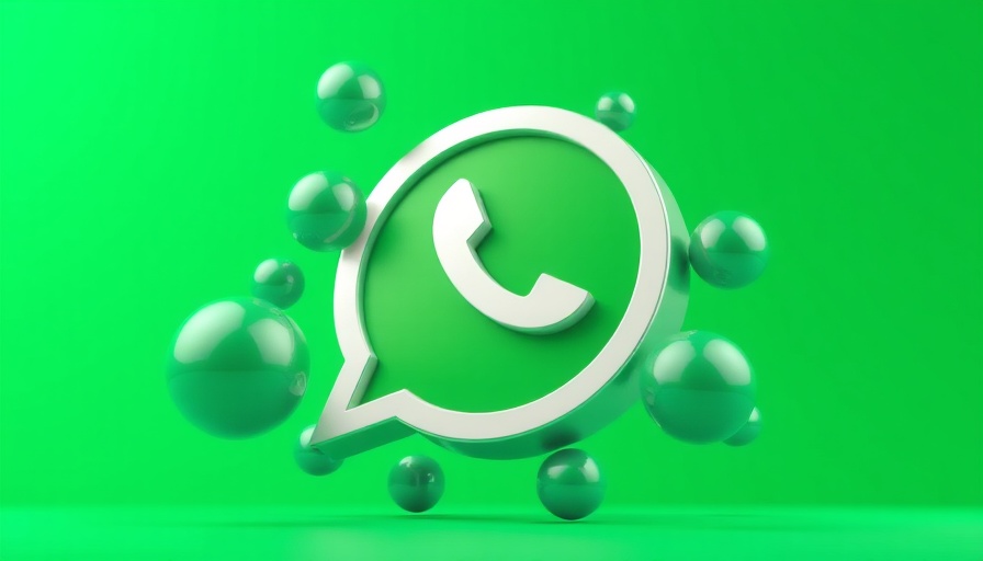 WhatsApp logo with floating spheres representing Nachrichtenlimit.