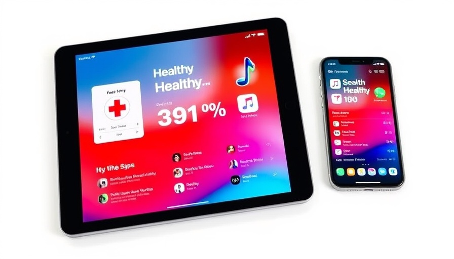 iOS 19.4 Health+ Gesundheitscoach on tablet and smartphone display