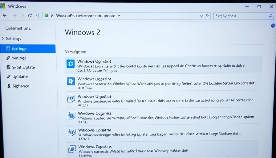 Windows Update settings with update history in German, Windows Überlebenstechniken.