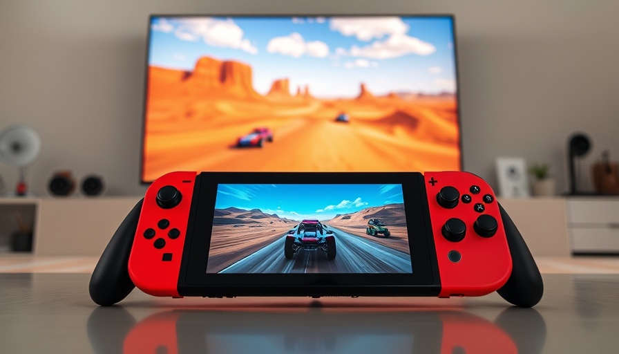 Nintendo Switch 2 console with racing game display, Preis und Funktionen.
