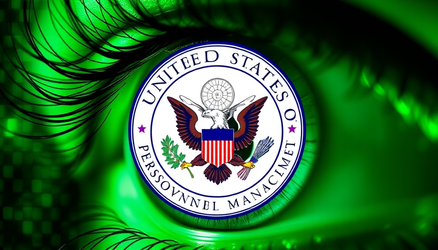 EFF Klage gegen OPM und DOGE emblem on digital eye backdrop