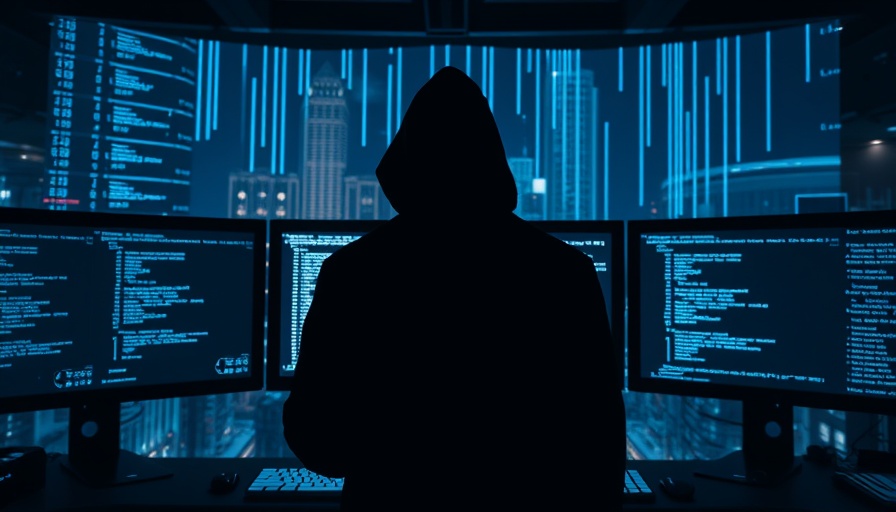 Cyberangriff auf Pensionsfonds Darstellung mit Hackersilhouette.