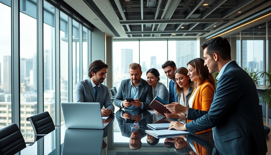 KI-Einsatz im Unternehmen: Team collaboration in modern office.