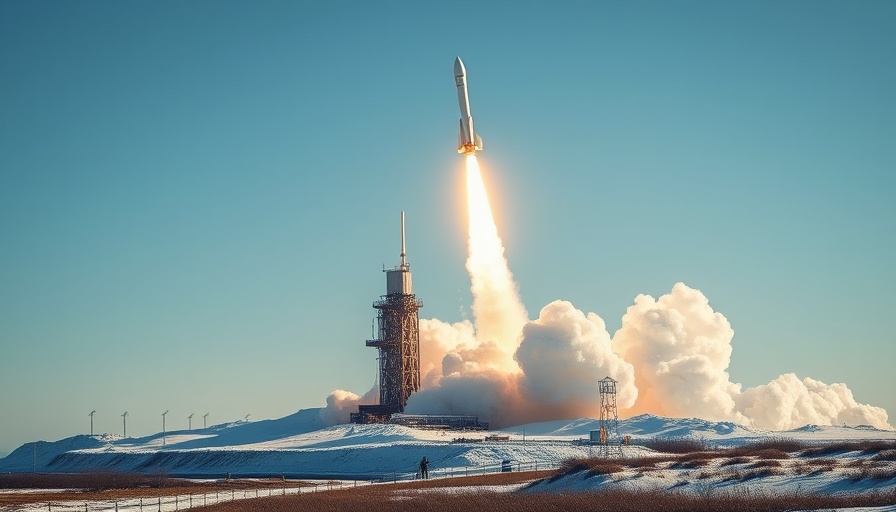 Eigenes Satellitennetzwerk der Bundeswehr launch with a white missile.